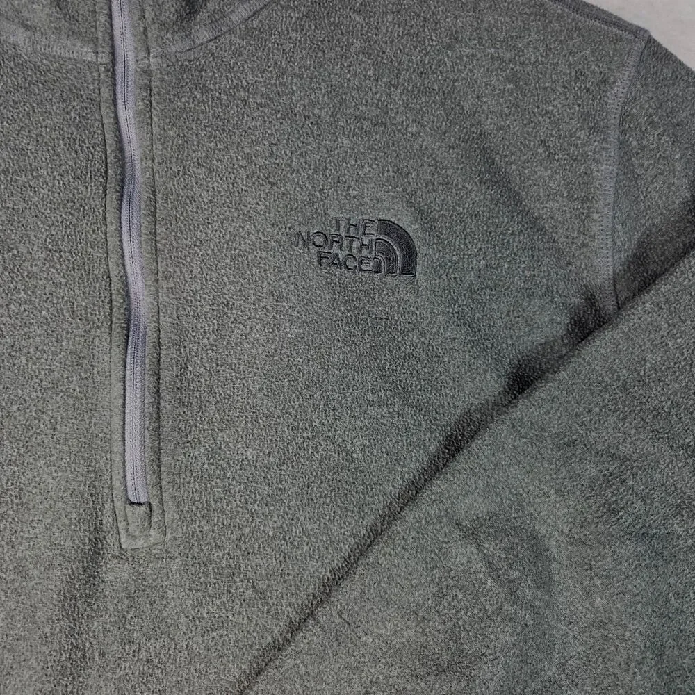The North Face 1/4 Zip Fleece Pullover Gray Men's XL Outdoor Jacket